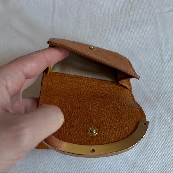 See by Chloe Lizzie tan & gold compact  wallet - Picture 4 of 7